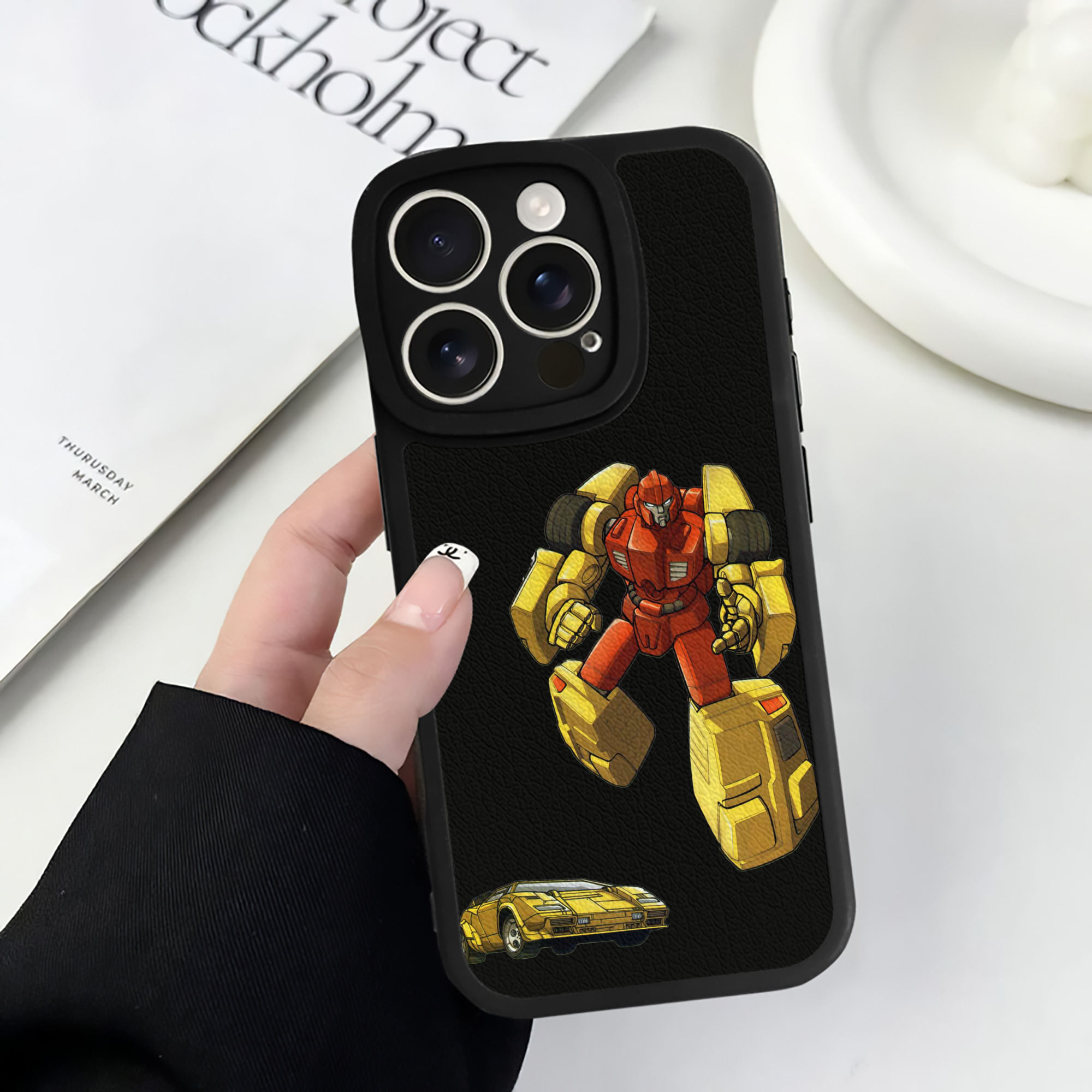 （画像用）  【iPhone 16シリーズ対応】シリコンスマホケース（レザー調） 材質：シリコン
